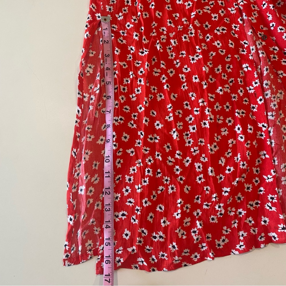 Billabong Red Floral Midi Dress - Picture 10 of 13